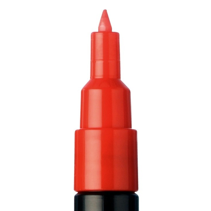 Marqueur Posca PC-1MR rouge, pointe extra-fine calibrée - Profitez-en